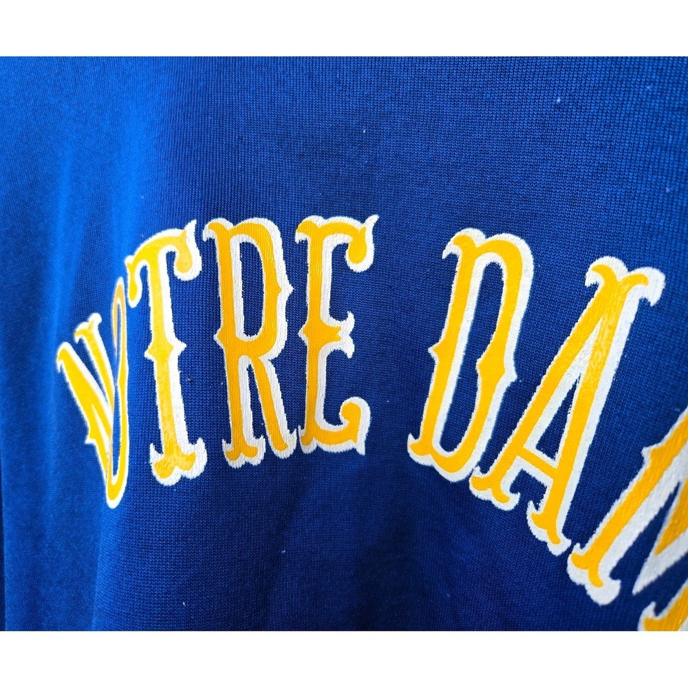 Vtg 70s Champion Products Blue Bar Notre Dame Sweatshirt XL USA Made AS-IS - Picture 5 of 10